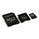 MicroSD - 2Gb con AdaptadorSD y MiniSD Kingston