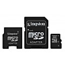 MicroSD - 4Gb Kingston con Adaptadpr SD y MiniSD