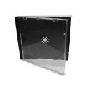Caja Acrílica CD/DVD Negro Tray